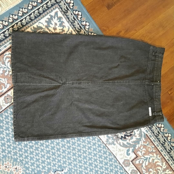 Vintage Starboard Dungaree charcoal denim skirt - Picture 3 of 10